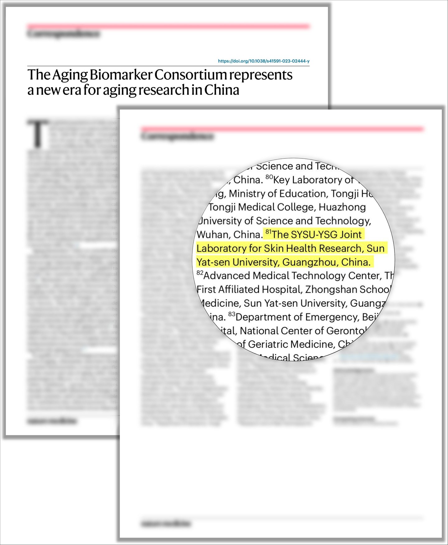 《自然医学》（Nature Medicine）收录品牌文章内容