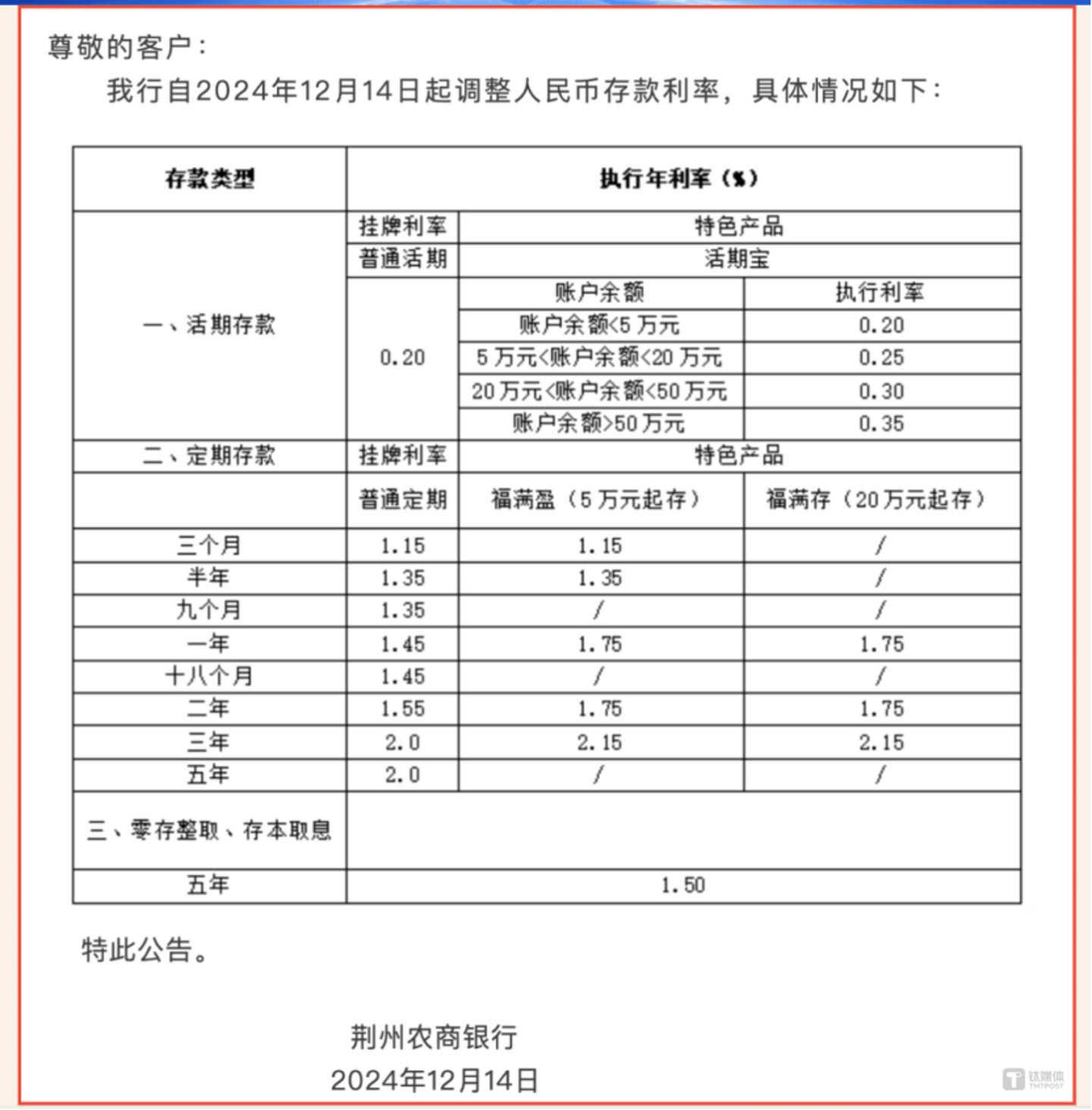 图片来源@湖北荆州农商银行微信公众号