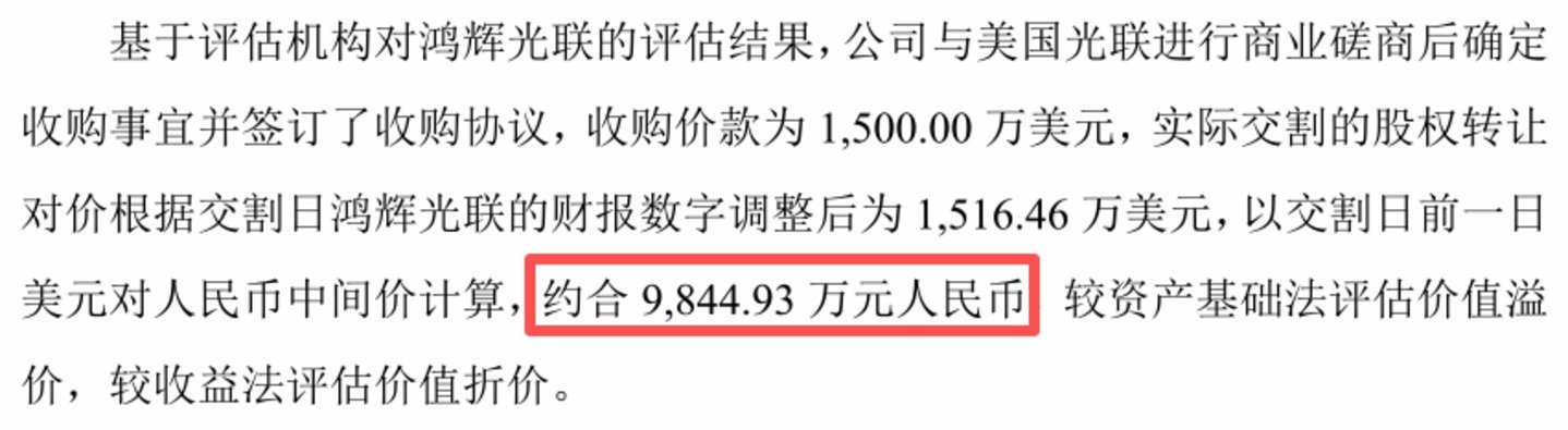 图源:鸿辉光通第一轮问询回复