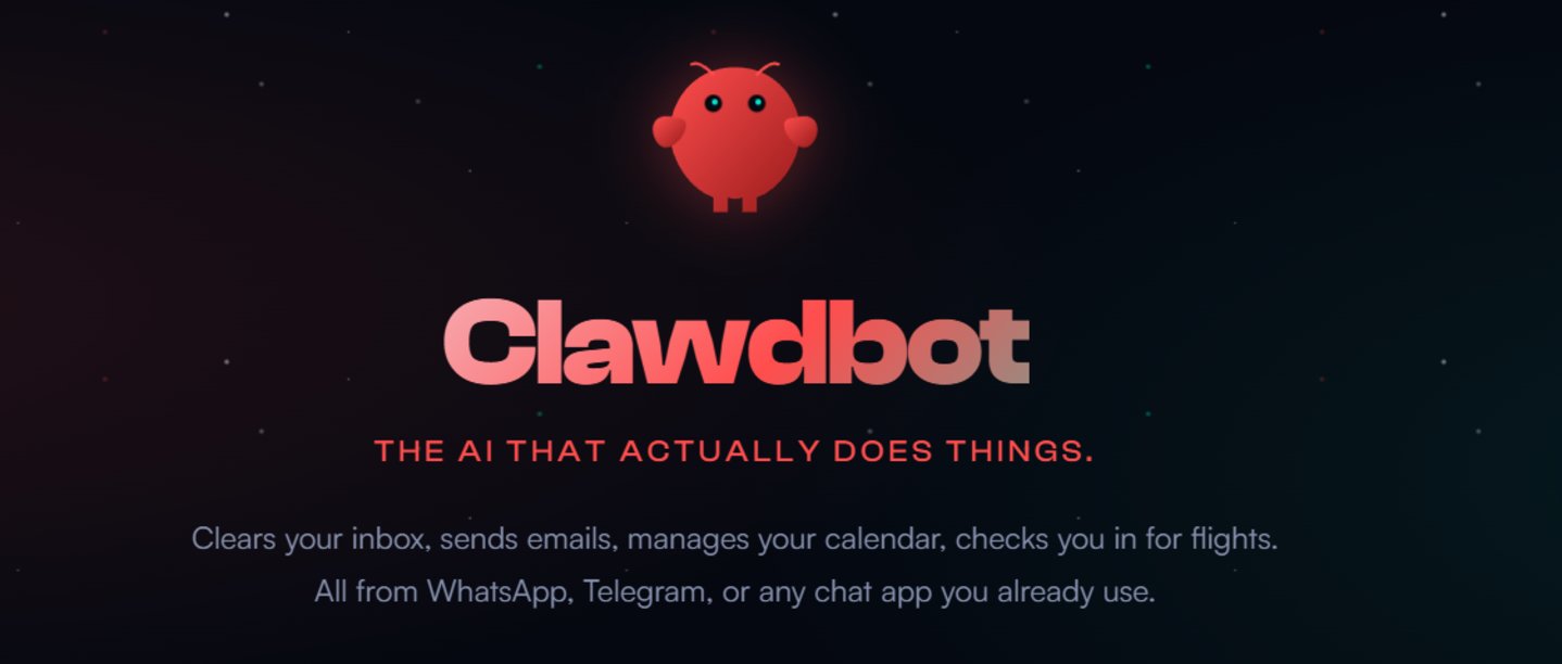 截图来自Clawdbot主页,目前已改名为Moltbot